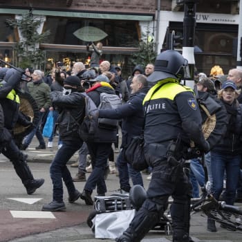 Demonstrace v Amsterdamu