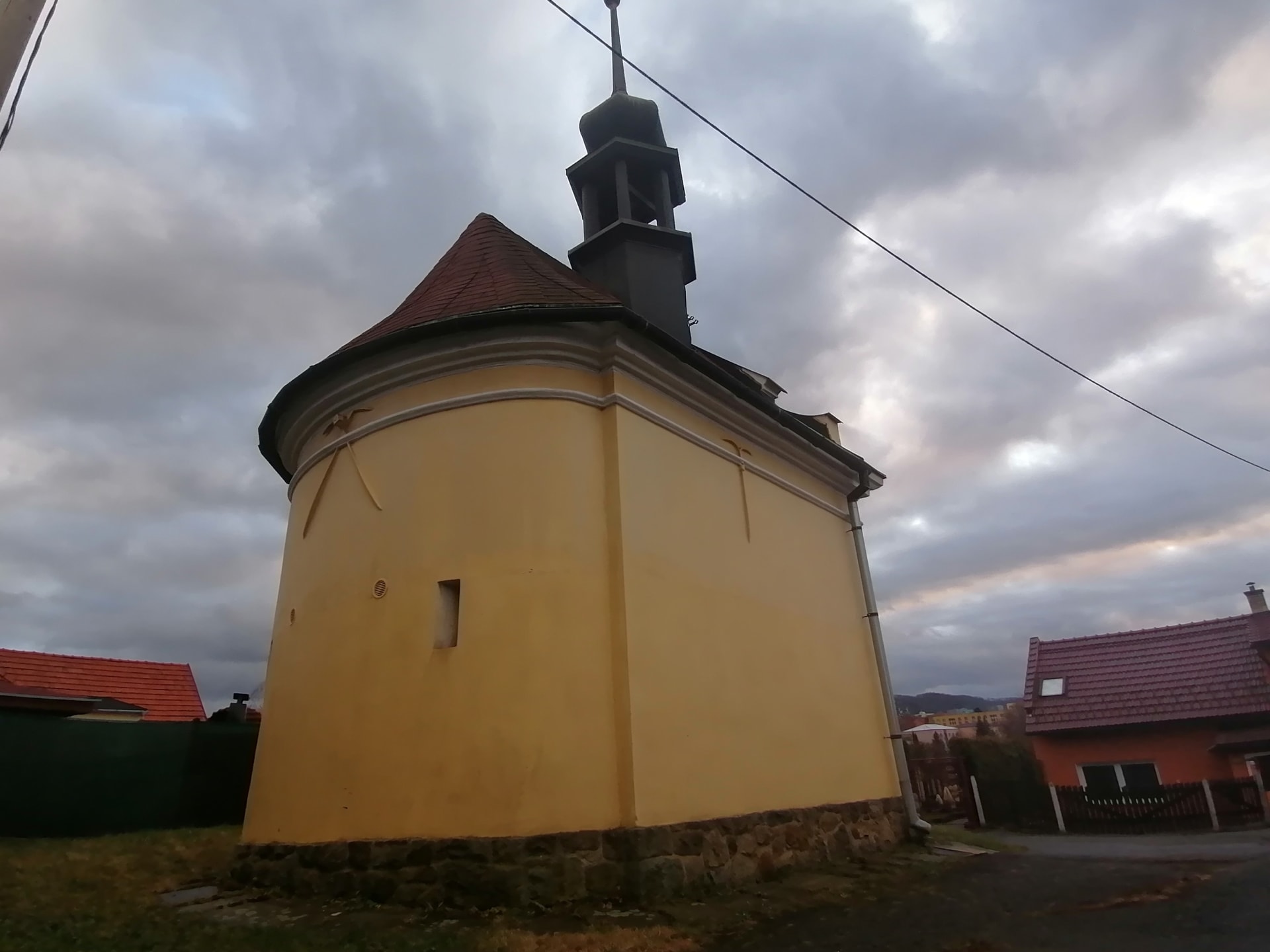 Morová kaple nad Novým Jičínem na severovýchodní Moravě