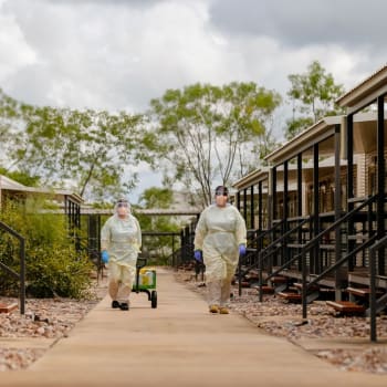 Karanténní středisko v australském Darwinu