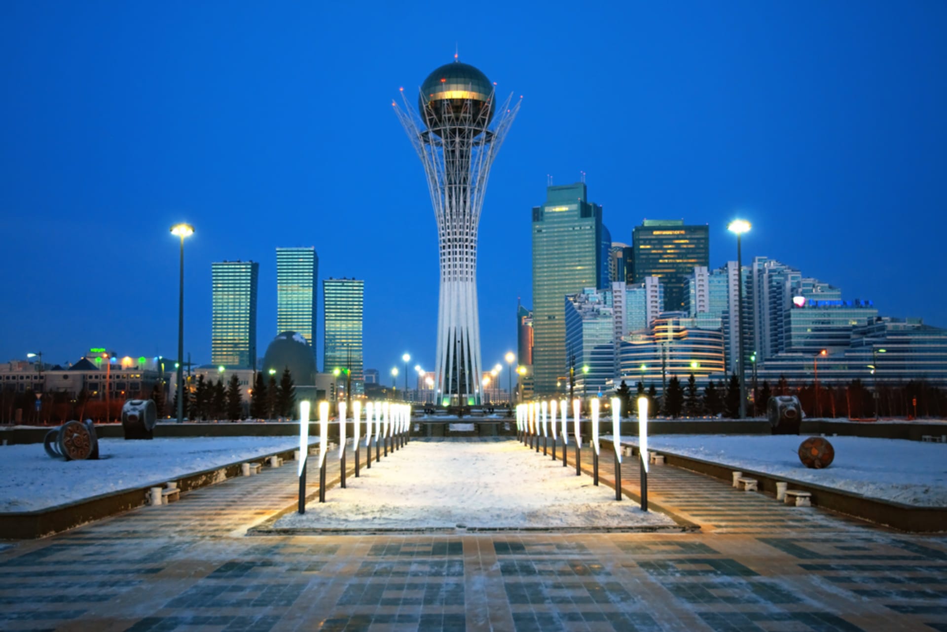 Panorama Nur-Sultanu, bývalé Astany