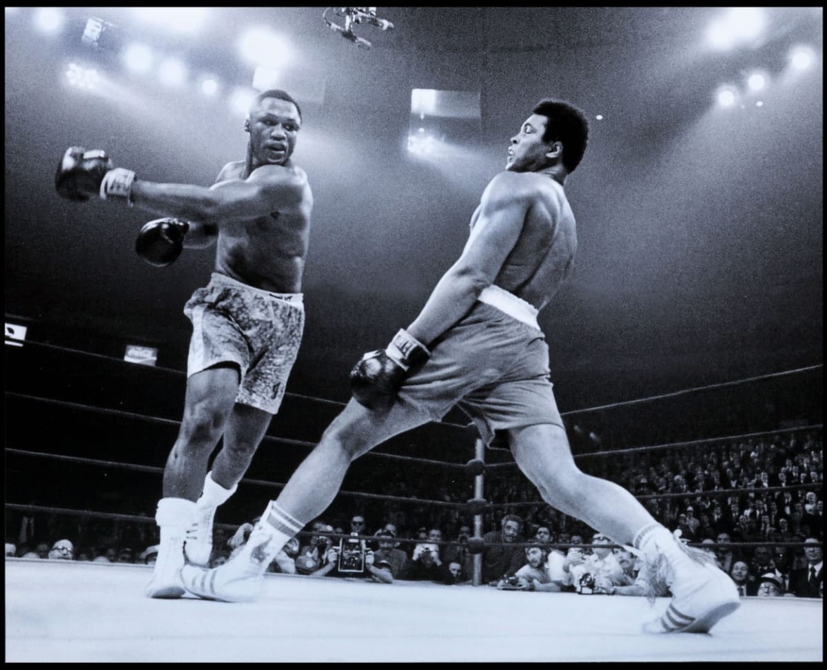 Muhammad Ali při legendárním zápase se Sonnym Listonem