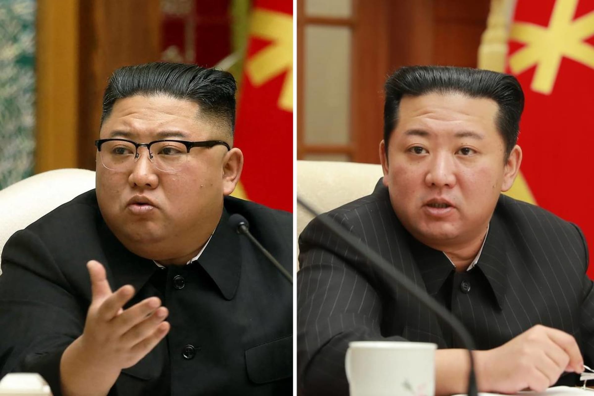 Evoluce Kima: První snímek pochází z konce roku 2020, ten druhý z letošního ledna.