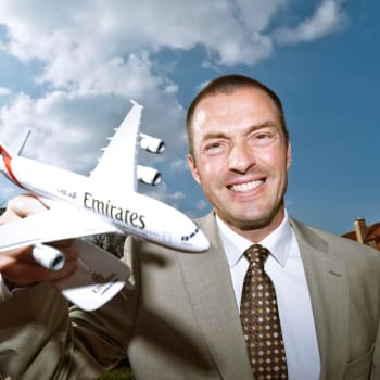 David Hecl byl kapitánem největšího dopravního letadla na světě.