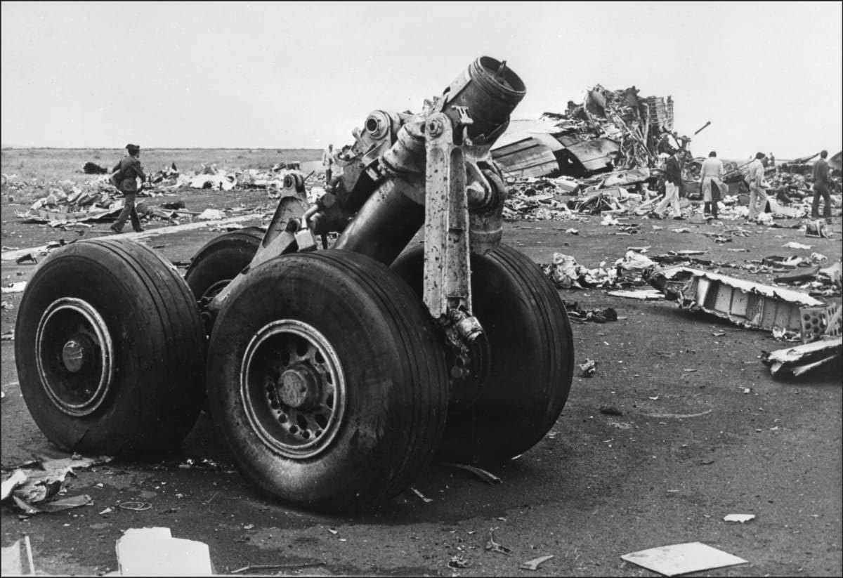 Památka na nejhorší leteckou tragédii všech dob, při níž na Tenerife v roce 1977 zemřelo 583 lidí.