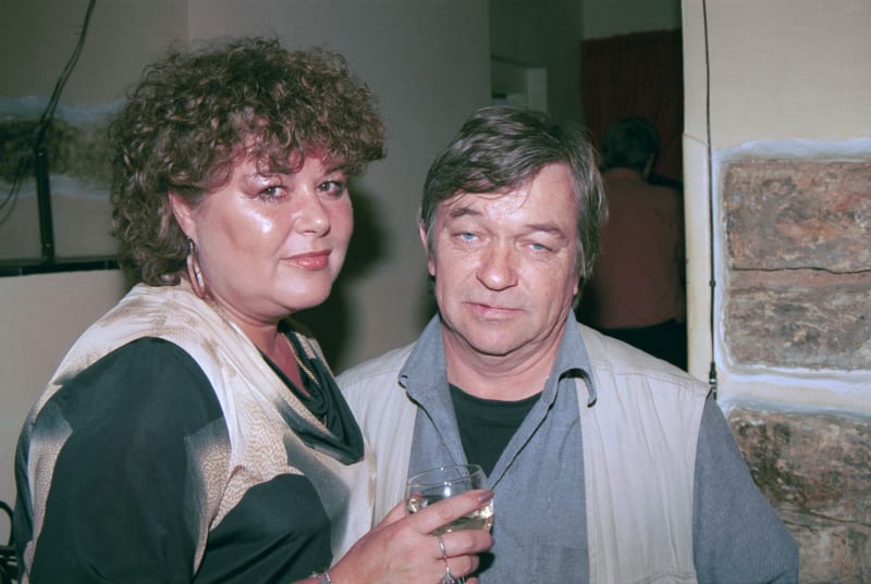 Herec Roman Skamene s manželkou Renatou na fotografii z roku 2004