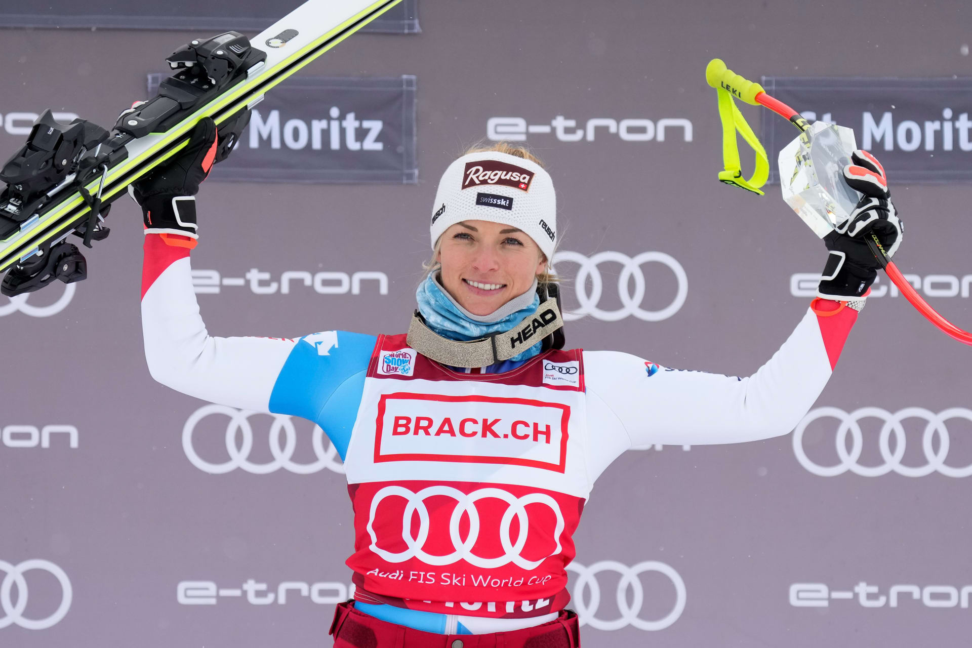 SUPER-G | Na mistrovstvích světa posbírala 30letá Lara Gutová-Behramiová už osm cenných kovů, z olympiády má jediný bronz. Pokud sbírku rozšíří, pravděpodobně to bude v superobřím slalomu.
