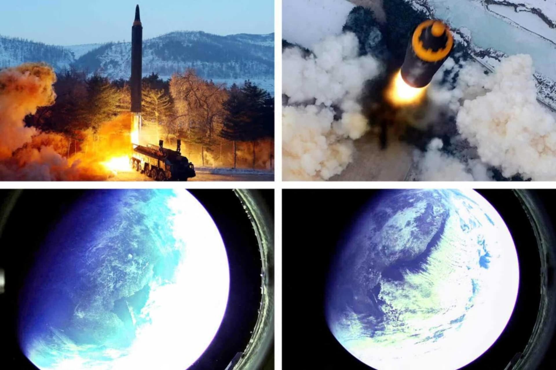 Severokorejská státní média zveřejnila neobvyklou sérii snímků, která byla údajně pořízená při testu balistické rakety středního doletu.
