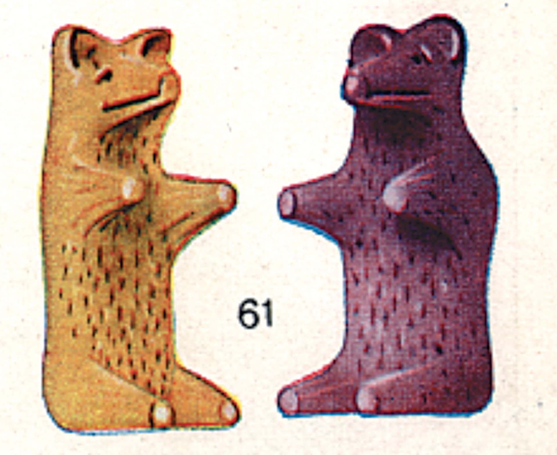 Medvídci Haribo po změně v roce 1961. 