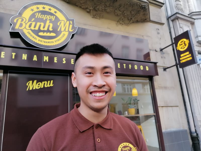 Majitel ostravského bistra Happy Báhn Mi, 28letý Viet Cuong Nguyen