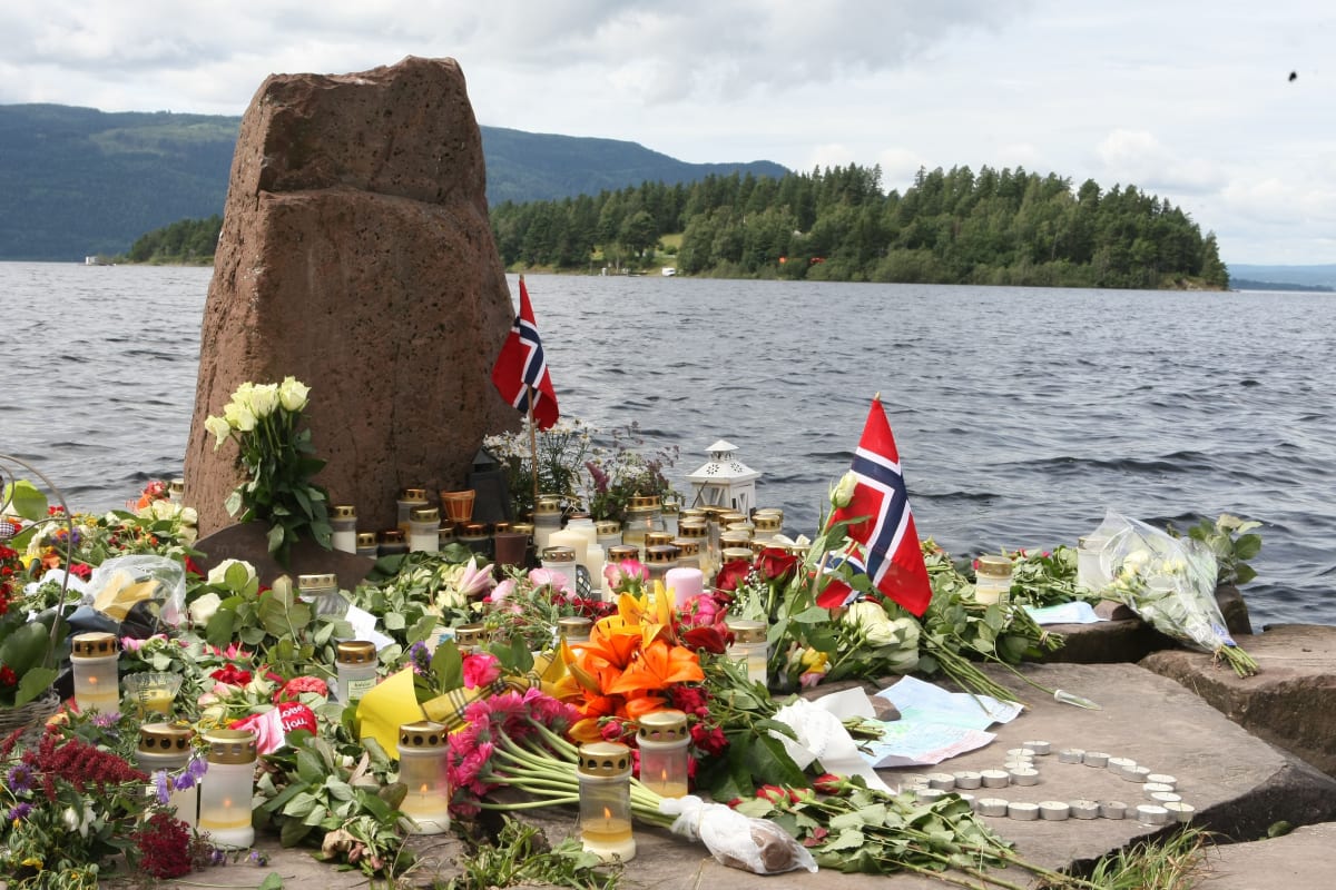 Ostrov Utoya, na kterém Breivik povraždil desítky mladých lidí.