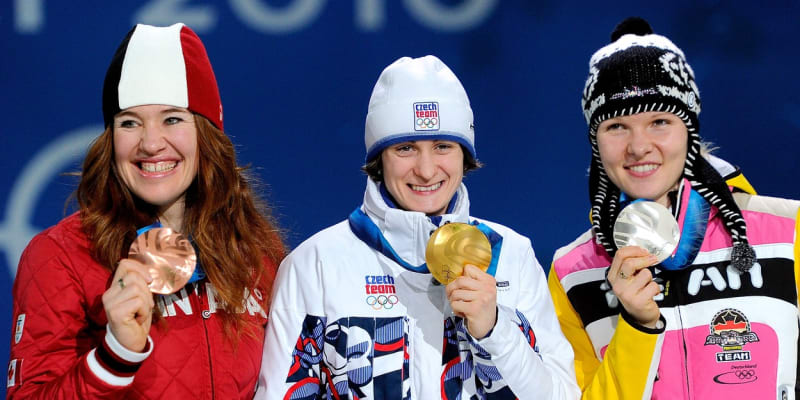Martina Sáblíková získala na olympiádě ve Vancouveru v roce 2010 dvě zlaté medaile.