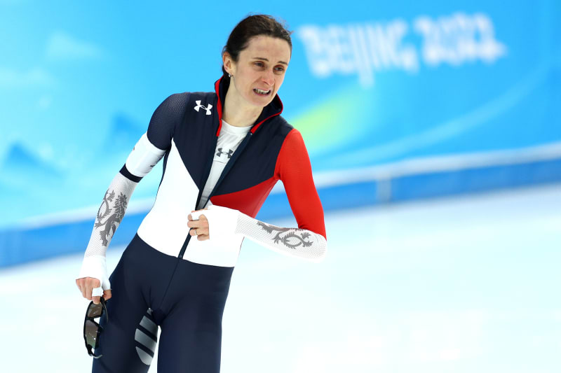 Martina Sáblíková byla na ZOH 2022 na trati 3000 metrů čtvrtá.  