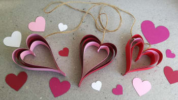 Valentýnská srdíčka z papíru: Vyzdobte byt během pár minut