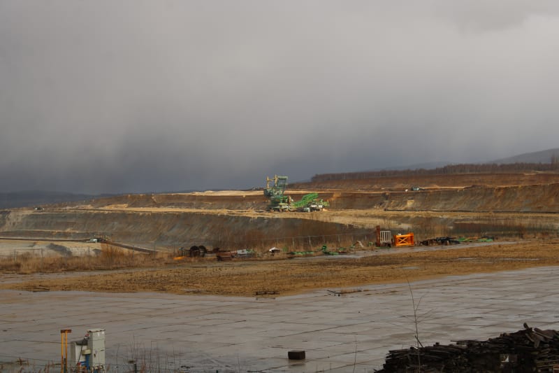 Hnědouhelný důl Turów v Polsku s rypadly