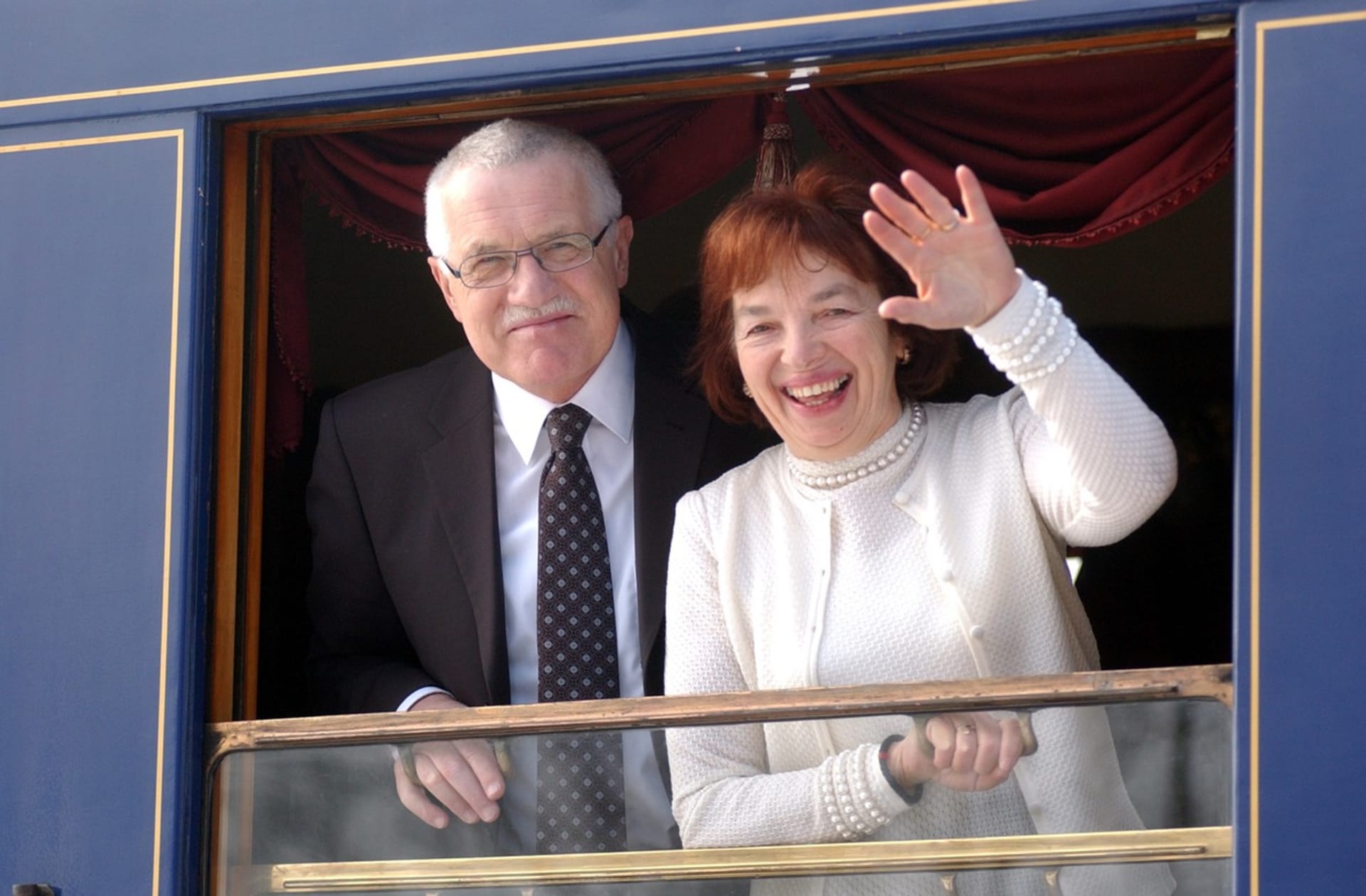 Václav Klaus s manželkou Lívií