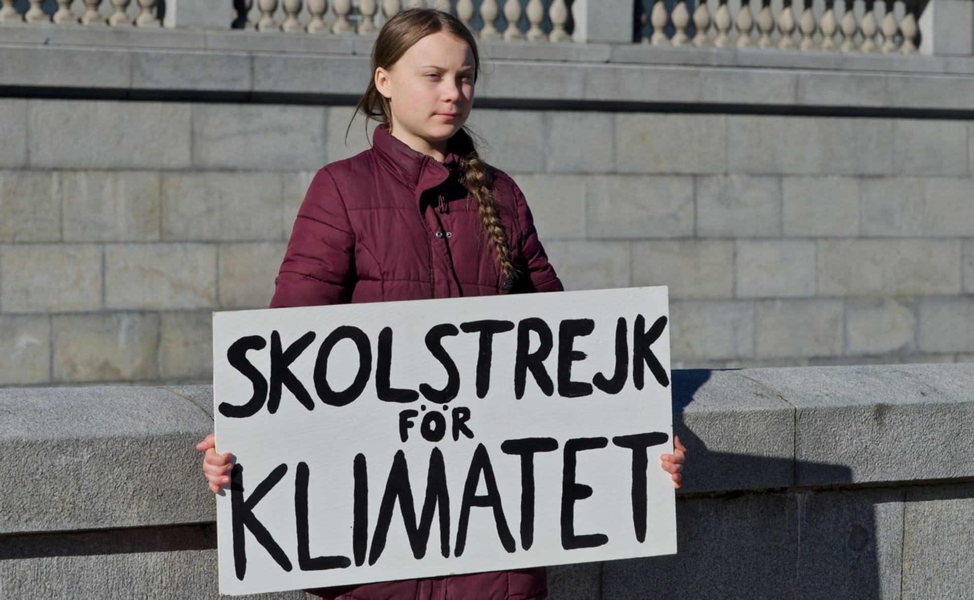 Školní stávka pro klima v podání Grety Thunbergové