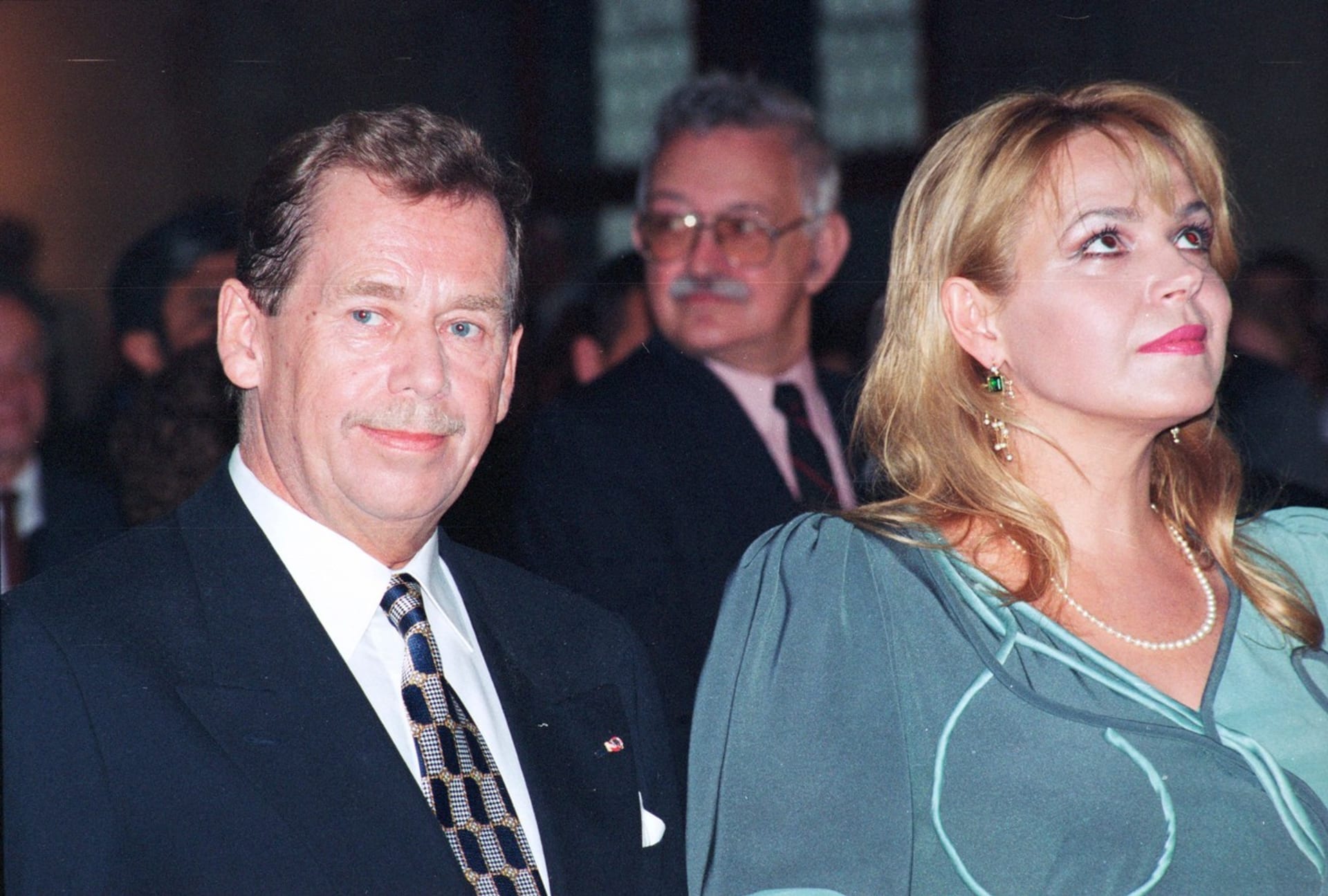 Václav Havel s Dagmar Veškrnovou v roce 1997.