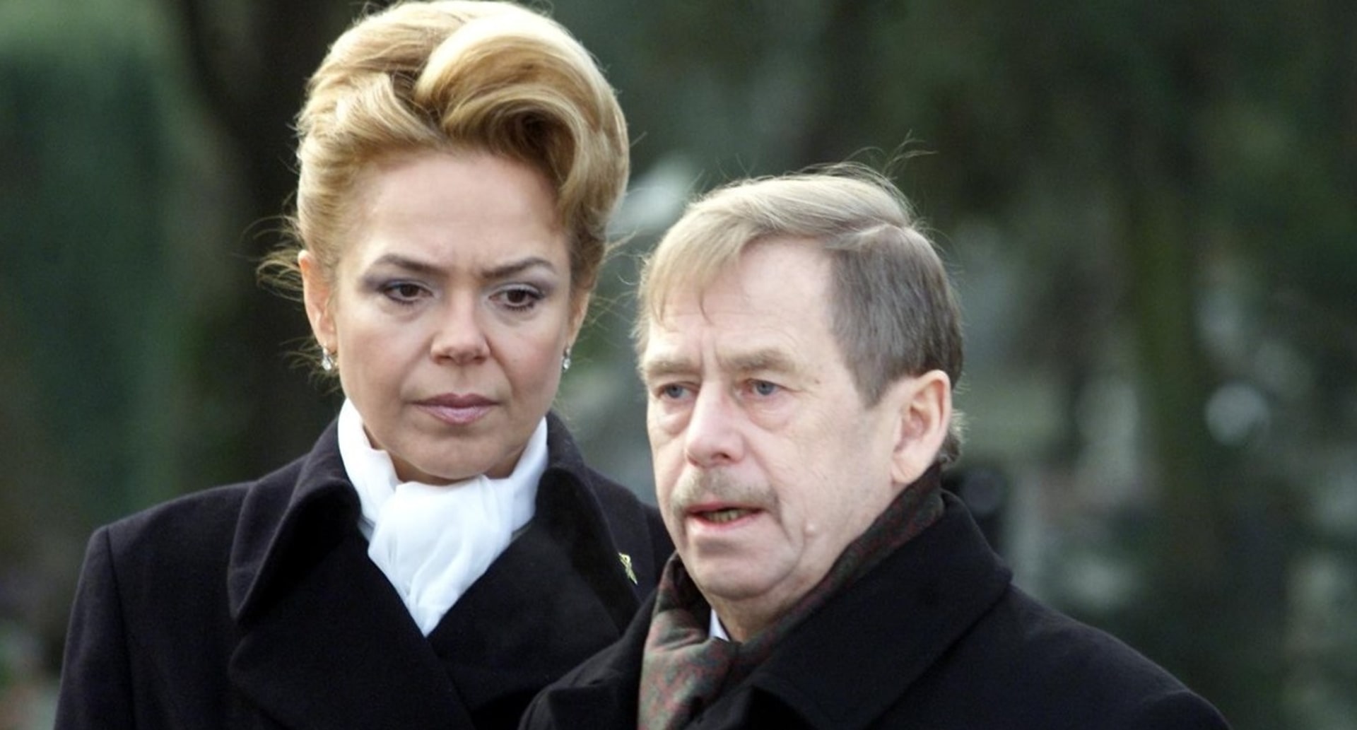 Václav Havel s první dámou