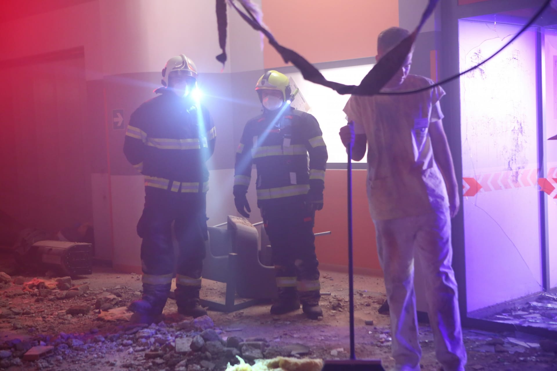 Výbuch plynu v Nemocnici Rubava.