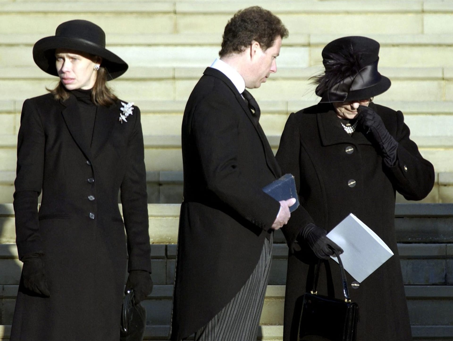 Alžběta II. na pohřbu své sestry 