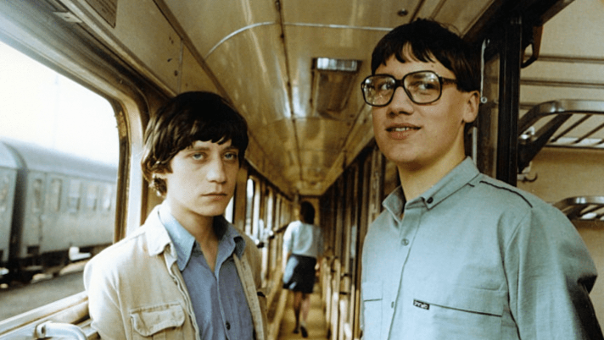 David Matásek a Pavel Kříž ve filmu Jak svět přichází o básníky z roku 1982.