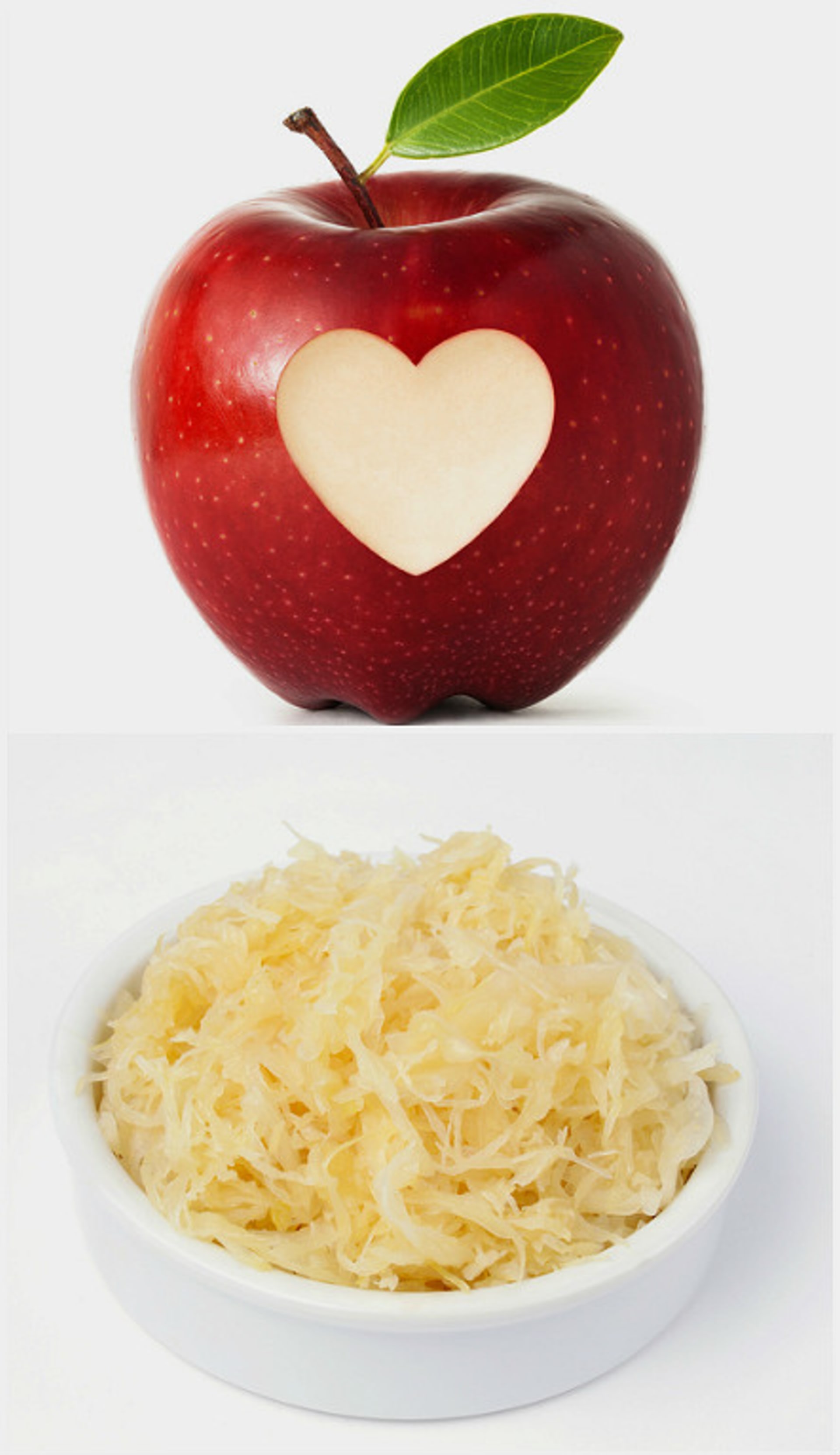 Naučte se správně kombinovat lehká jídla jablko zelí