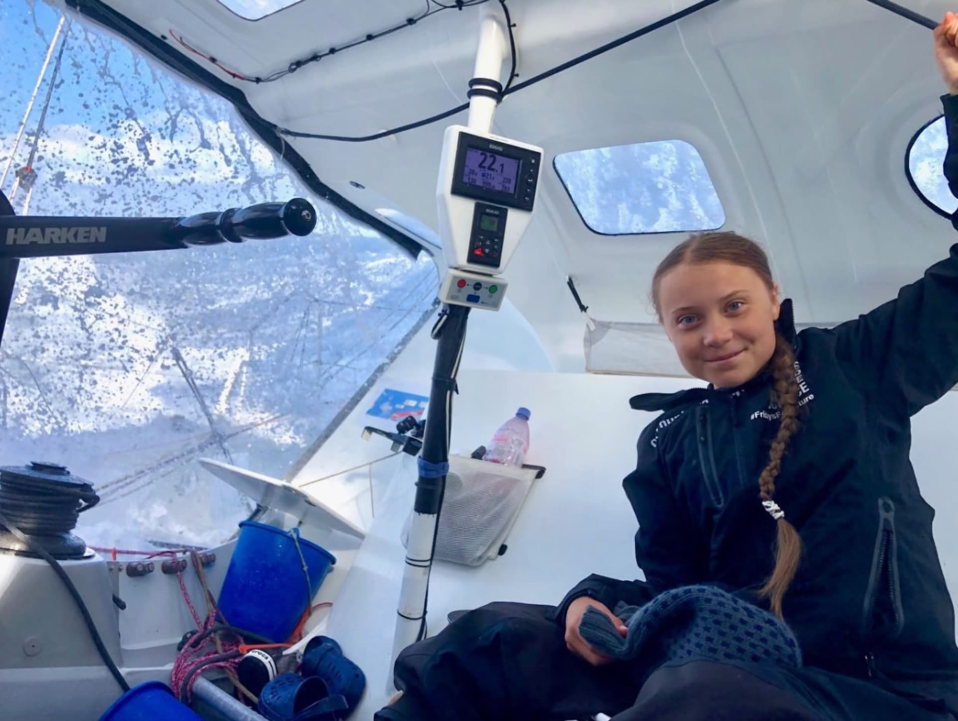 Ilustrační foto: Greta Thunberg se plaví do USA