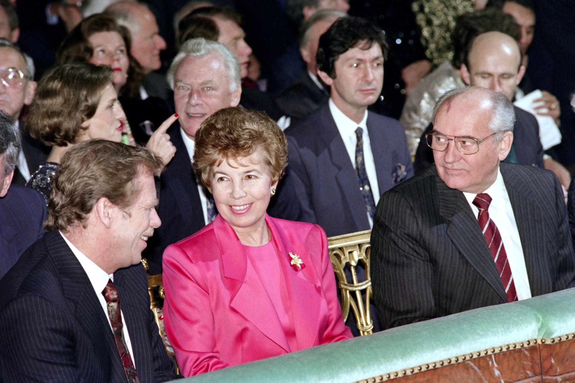 Setkání s Václavem Havlem v Paříži v roce 1990.