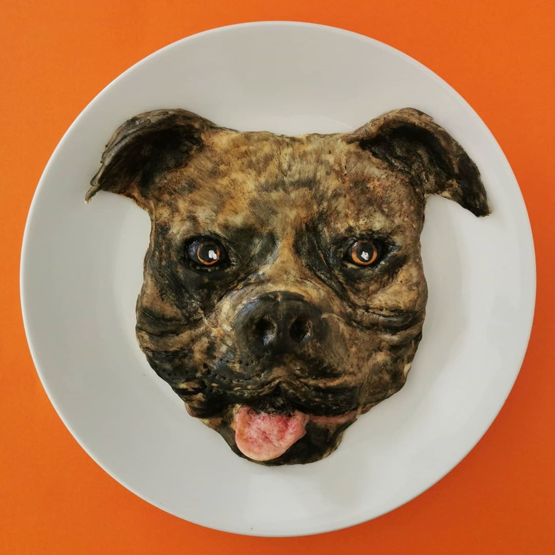 Sladký pes Elvis - z rýžového těsta s čokoládovou polevou