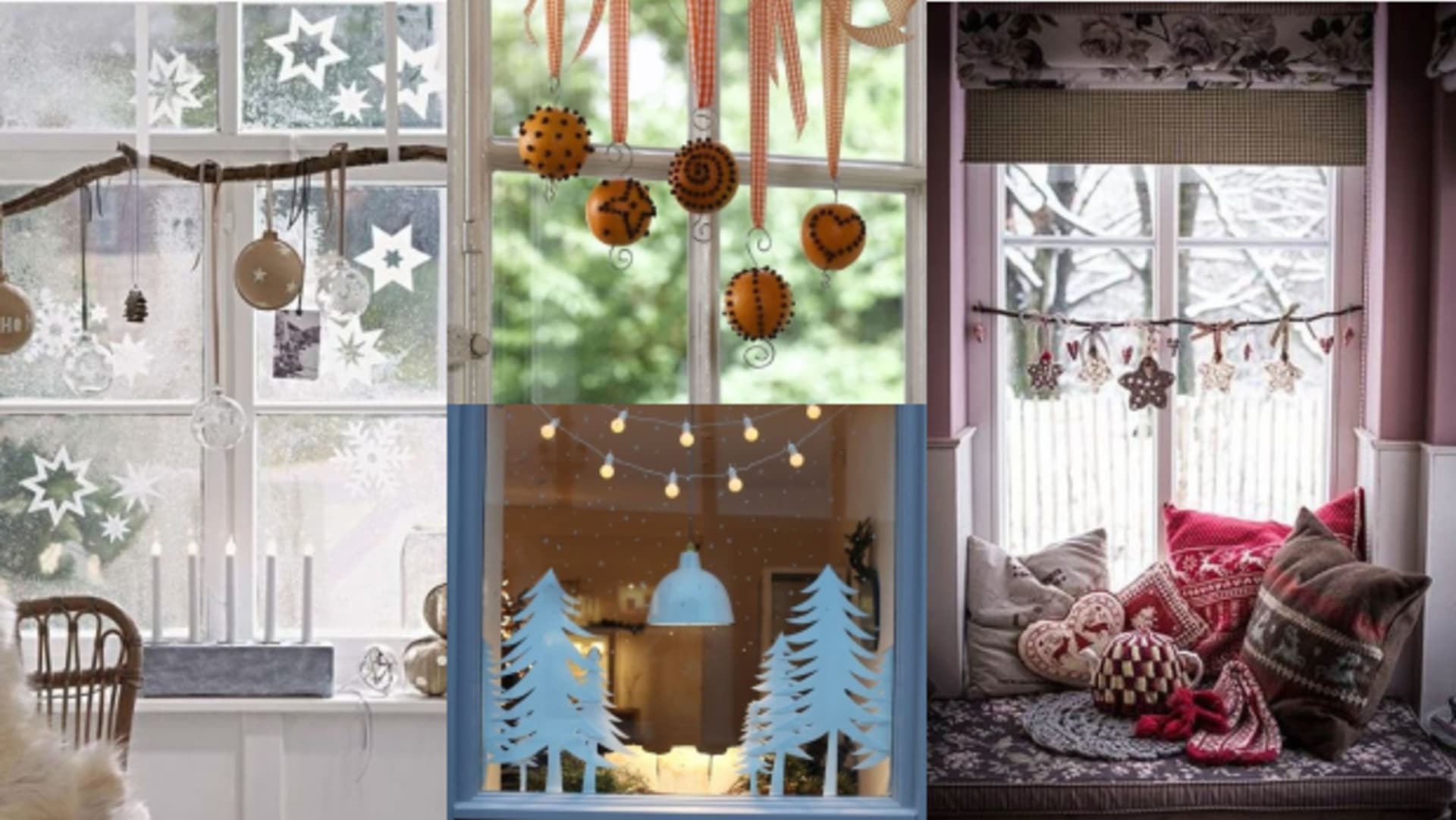 8 nápadů, jak si letos na Vánoce vyzdobit okna