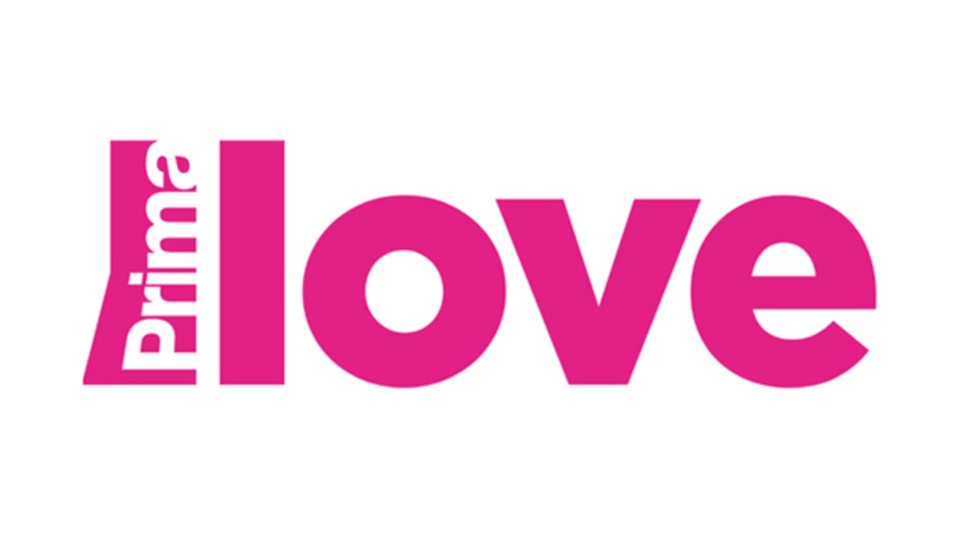 Prima LOVE logo bilé plátno