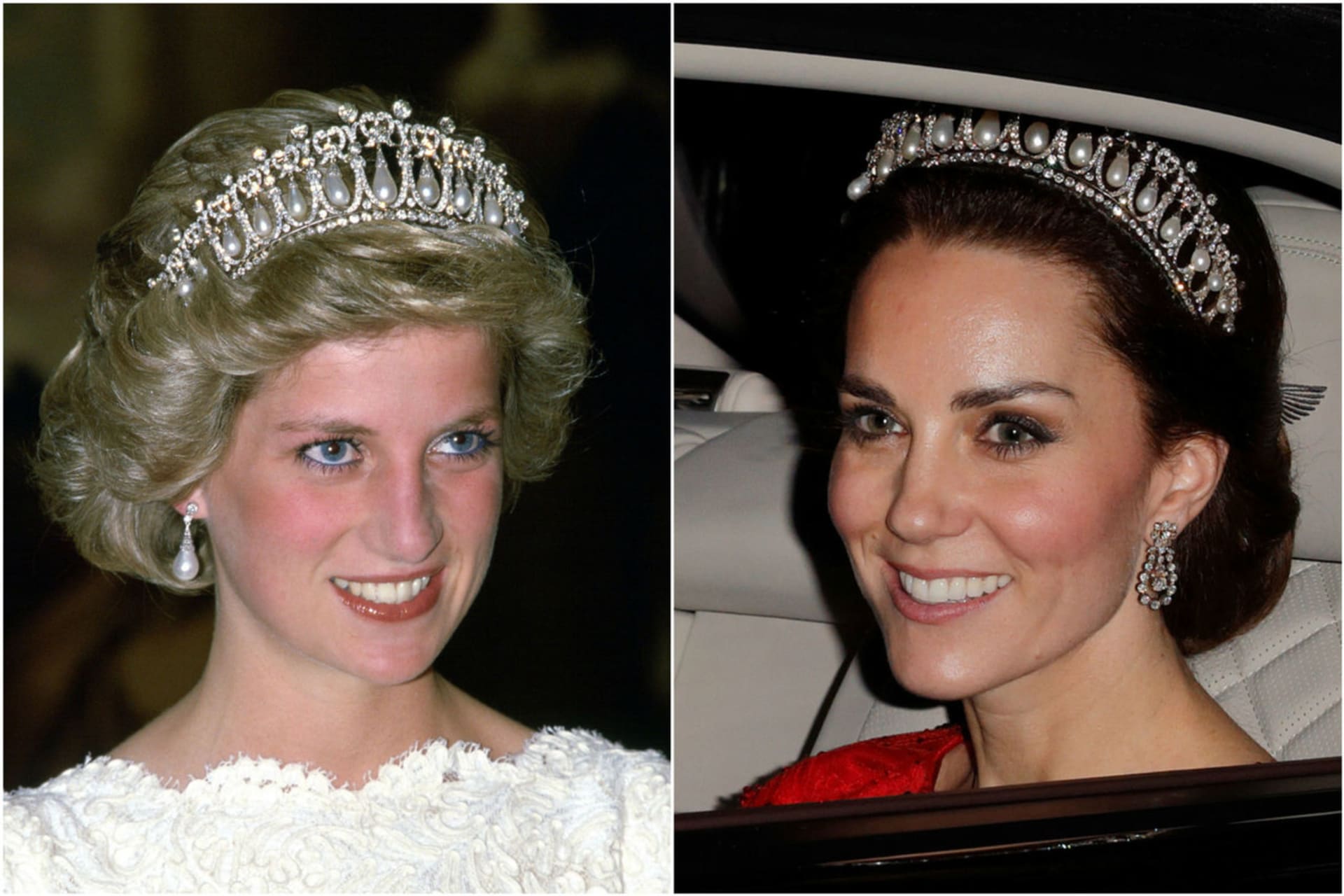 Diana a Kate tiara