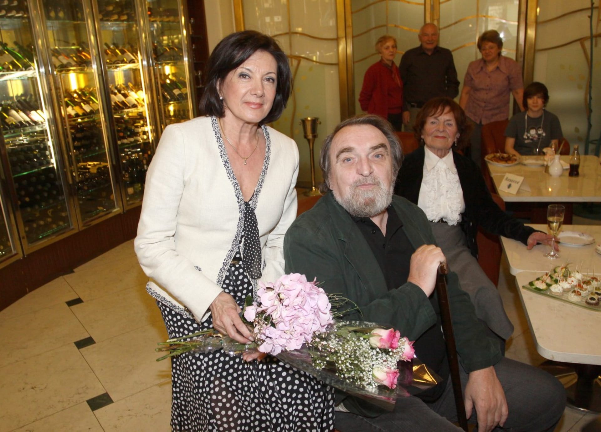 Marie Rottrová s kamarádem a skladatelem Jaroslavem Wynkertem