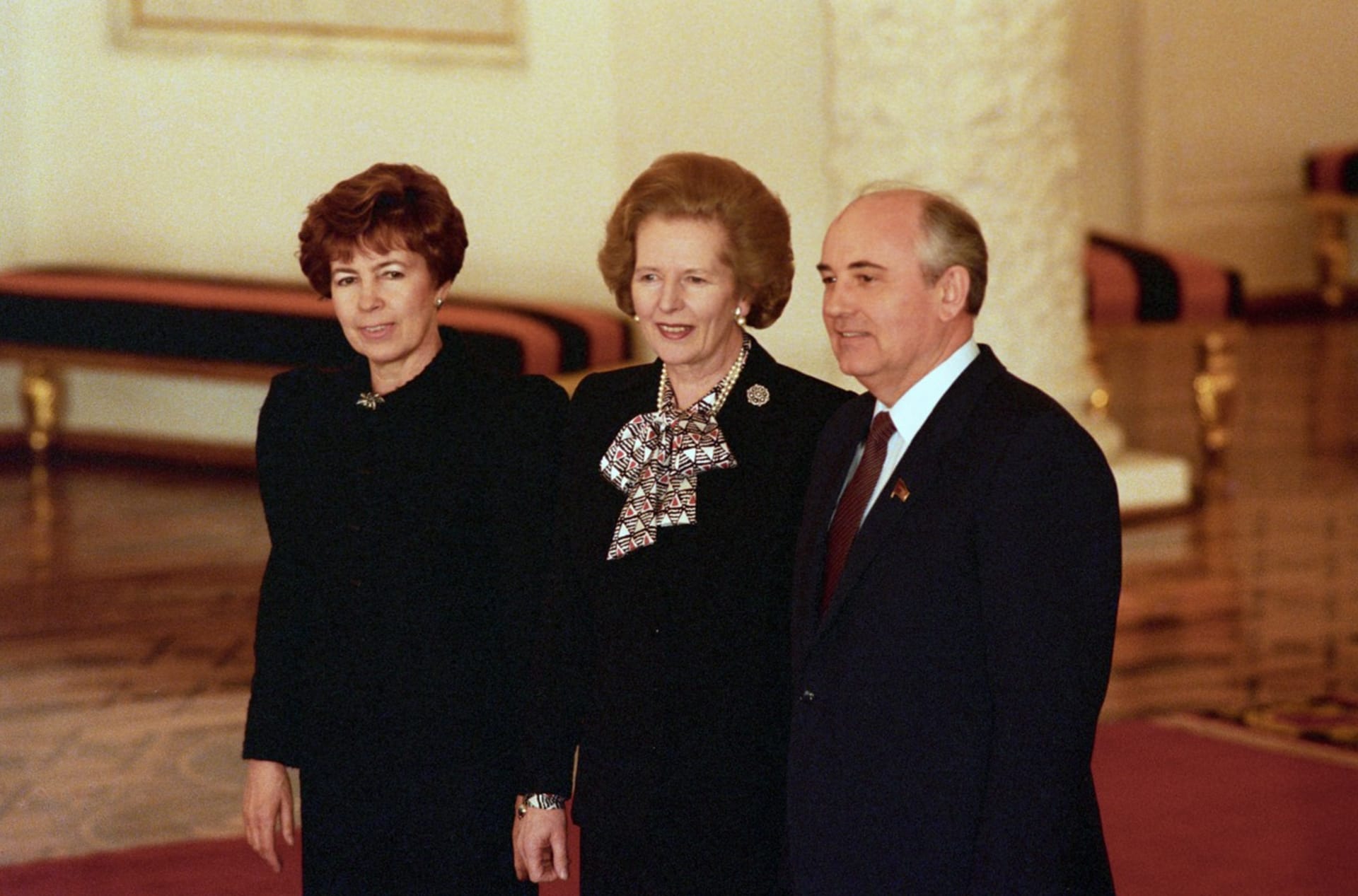 Setkání s Margaret Thatcherovou v roce 1987.