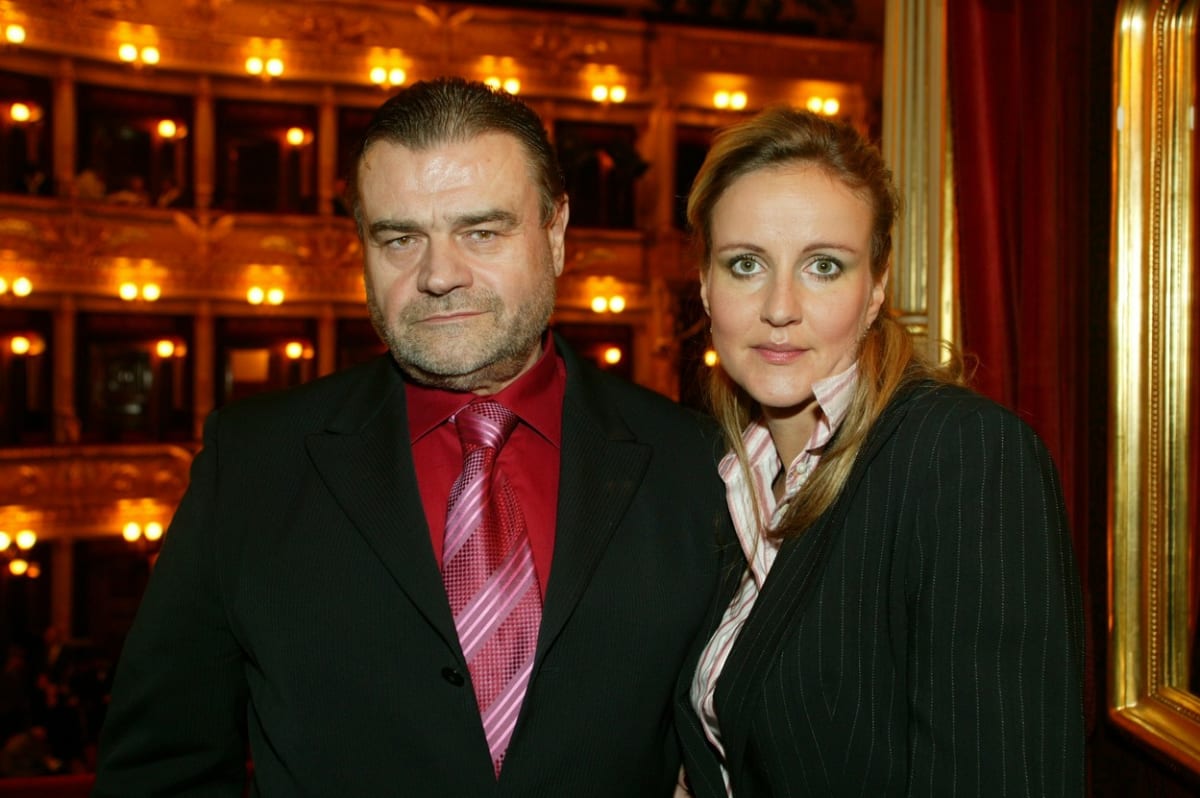 Karel Svoboda s manželkou Vendulou.