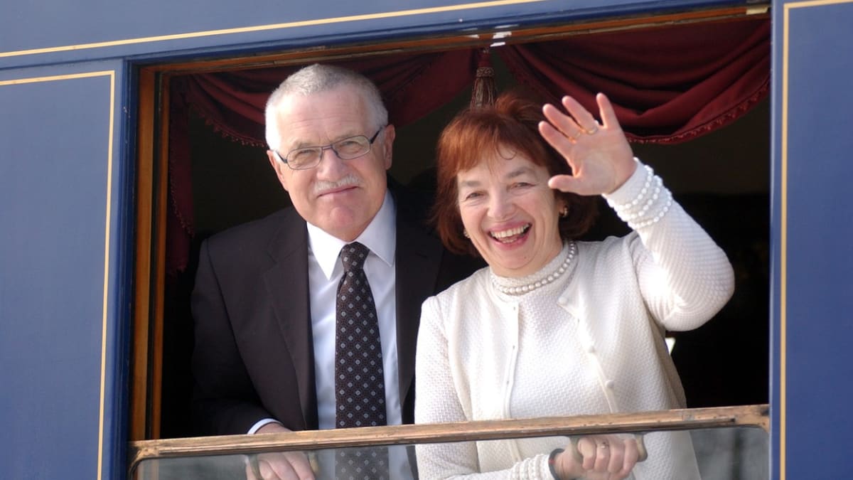 Václav Klaus s manželkou Lívií