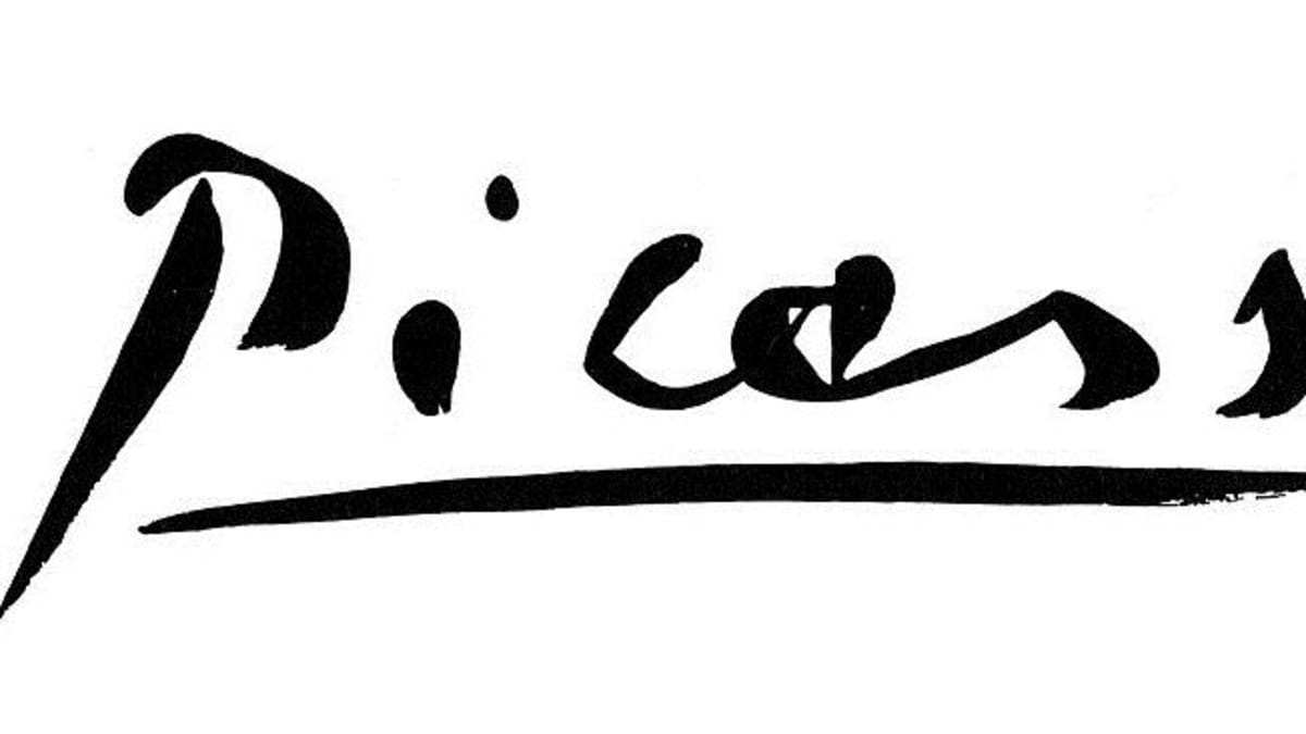 Podtržený podpis - Pablo Picasso