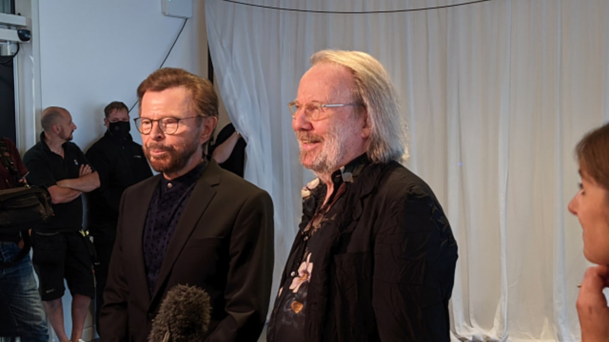 Členové skupiny ABBA: Björn Ulvaeus (vlevo) a Benny Andersson při rozhovoru k novému albu. ABBA po 40 letech oznámila návrat.