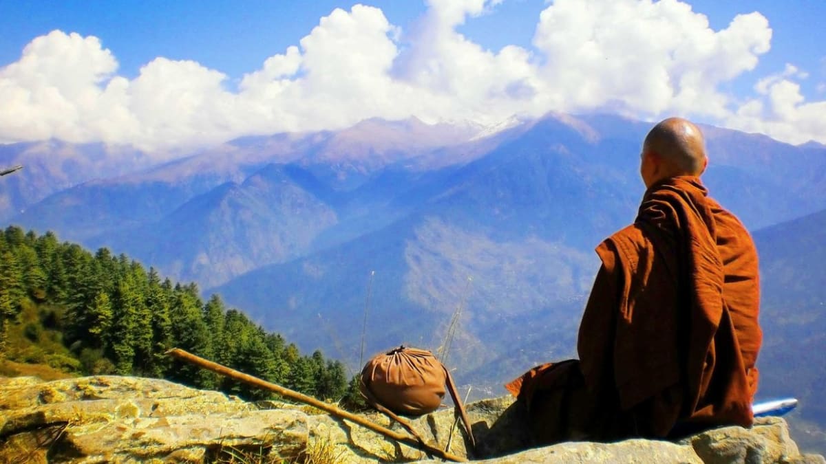 Meditace v Himalájích