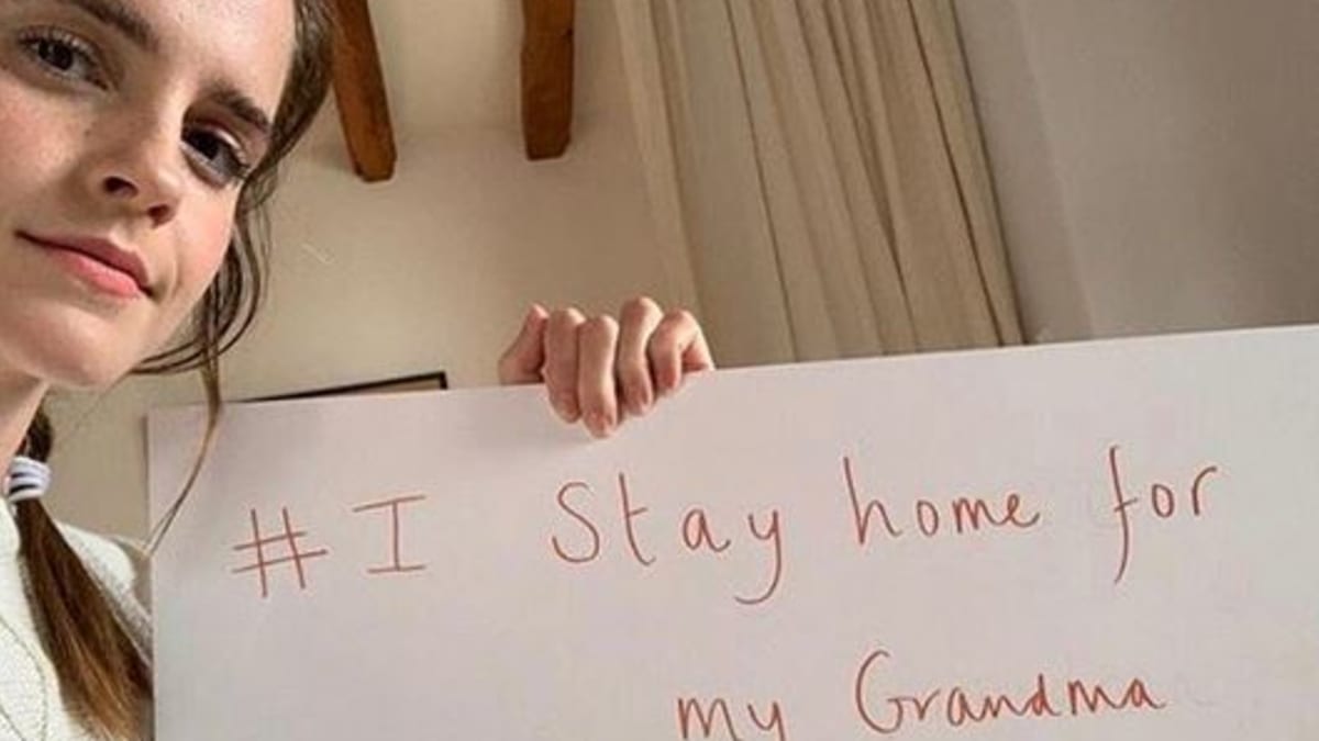 Emma Watson vyzývá lidi, aby zůstali doma během karantény