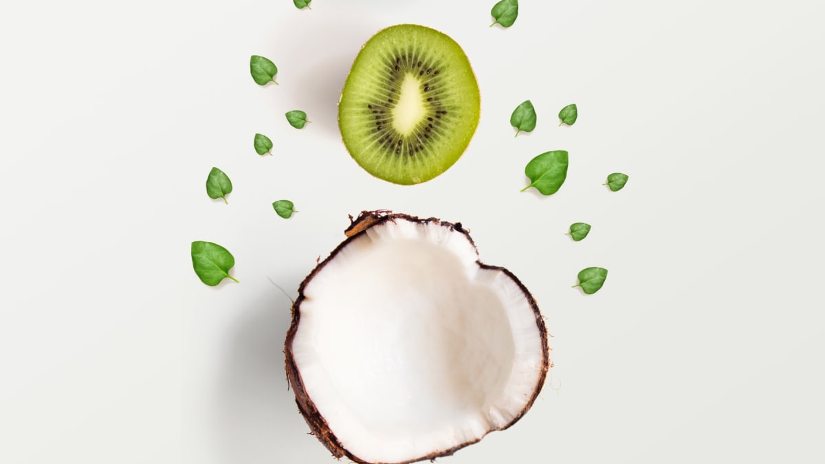 Příchuť kiwi s kokosem