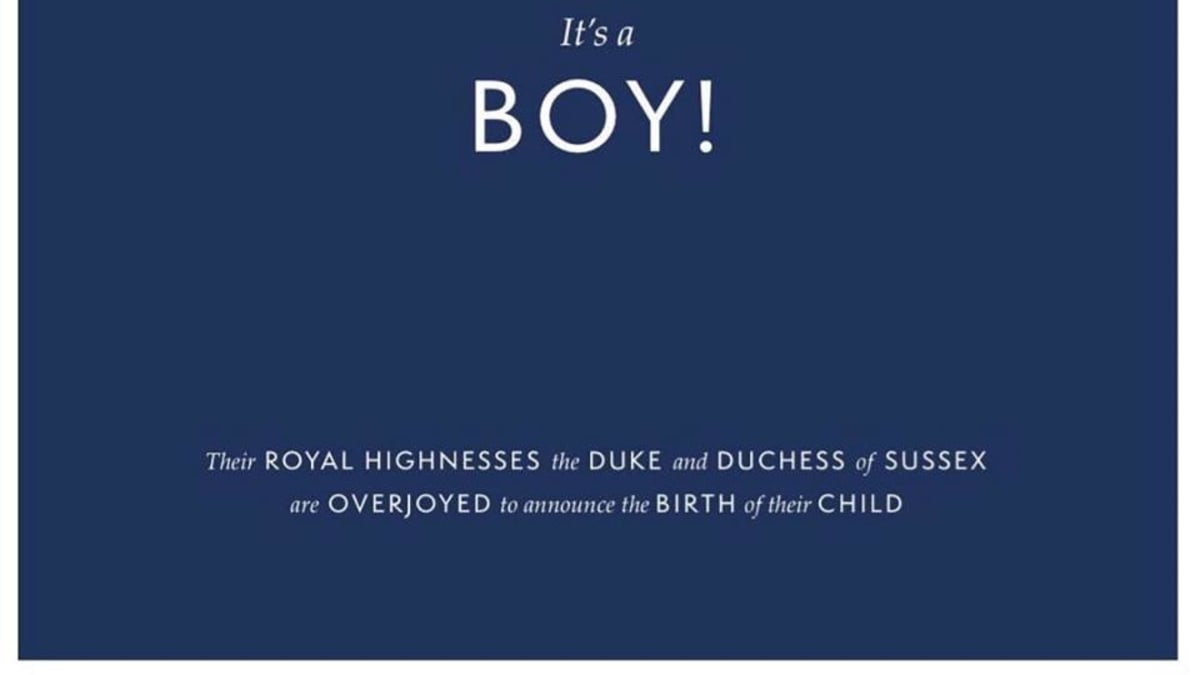 Oznámení o narození miminka patřilo včera k nejklikanějším odkazům na Instagramu Meghan a Harryho