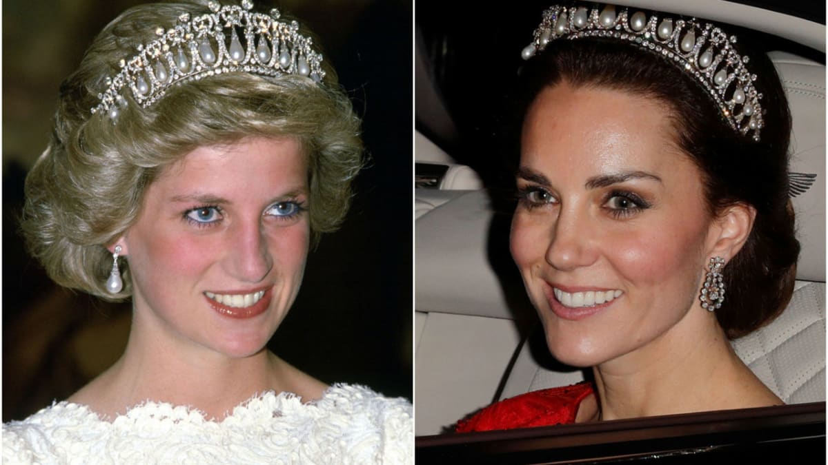 Diana a Kate tiara