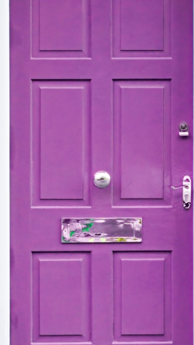 test dveře - fialová