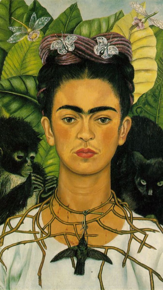 Jeden z 55 autoportrétů Fridy Kahlo