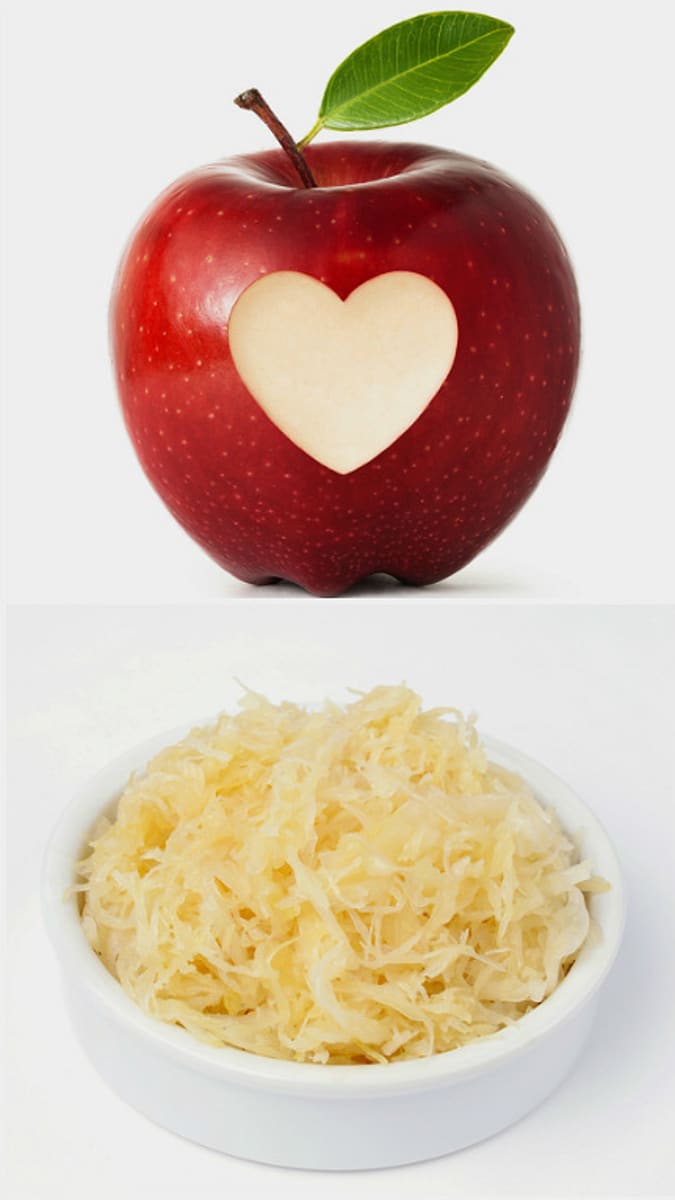 Naučte se správně kombinovat lehká jídla jablko zelí