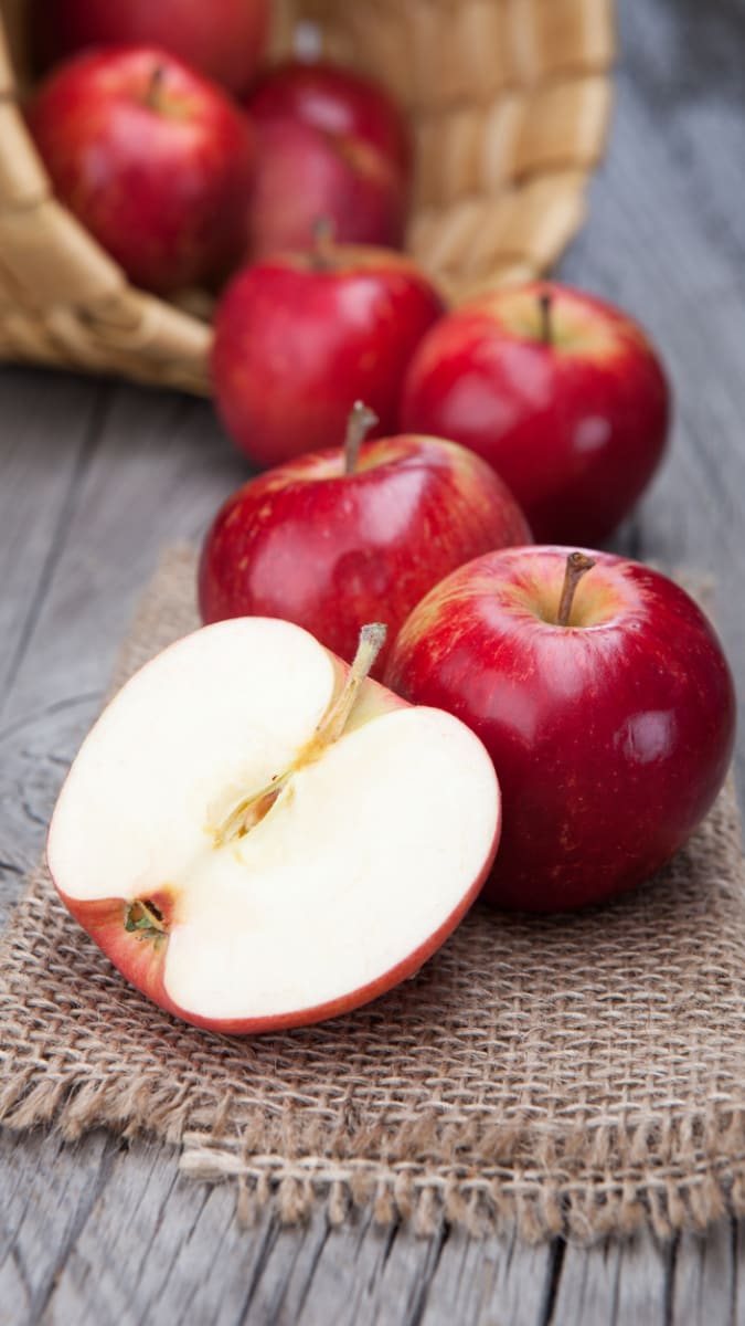hubnoucí potraviny jablka