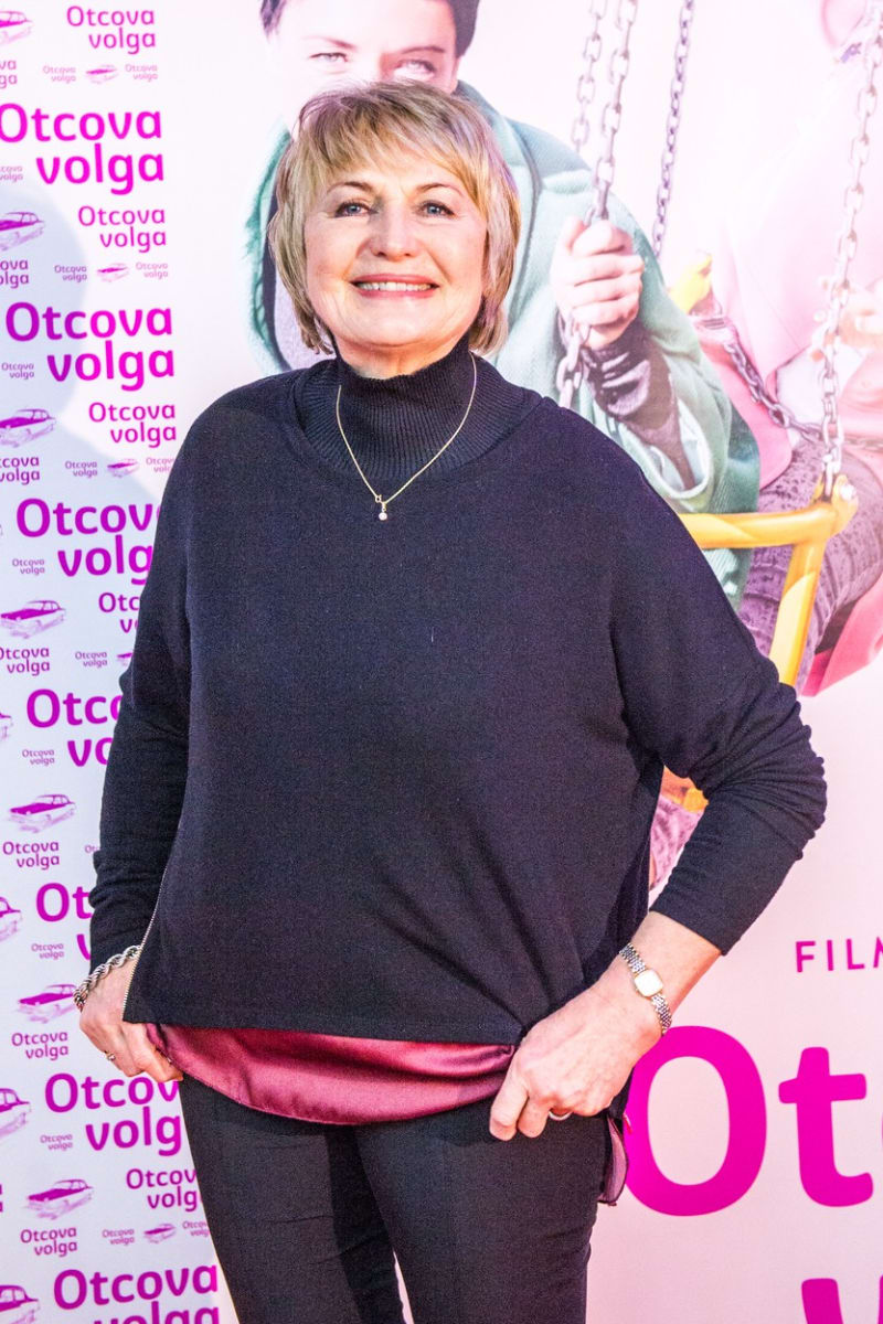 Eliška Balzerová na premiéře filmu Otcova volga.
