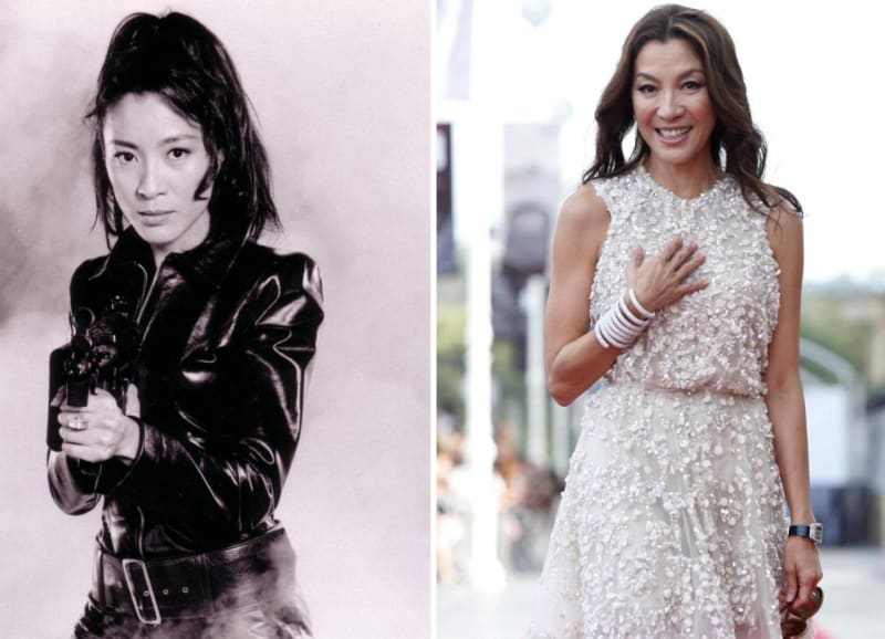 Bond girl Michelle Yeoh... tehdy a teď