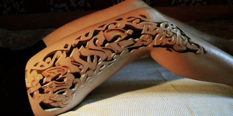 3D tetování - Vypadá to opravdu vyřezávaně
